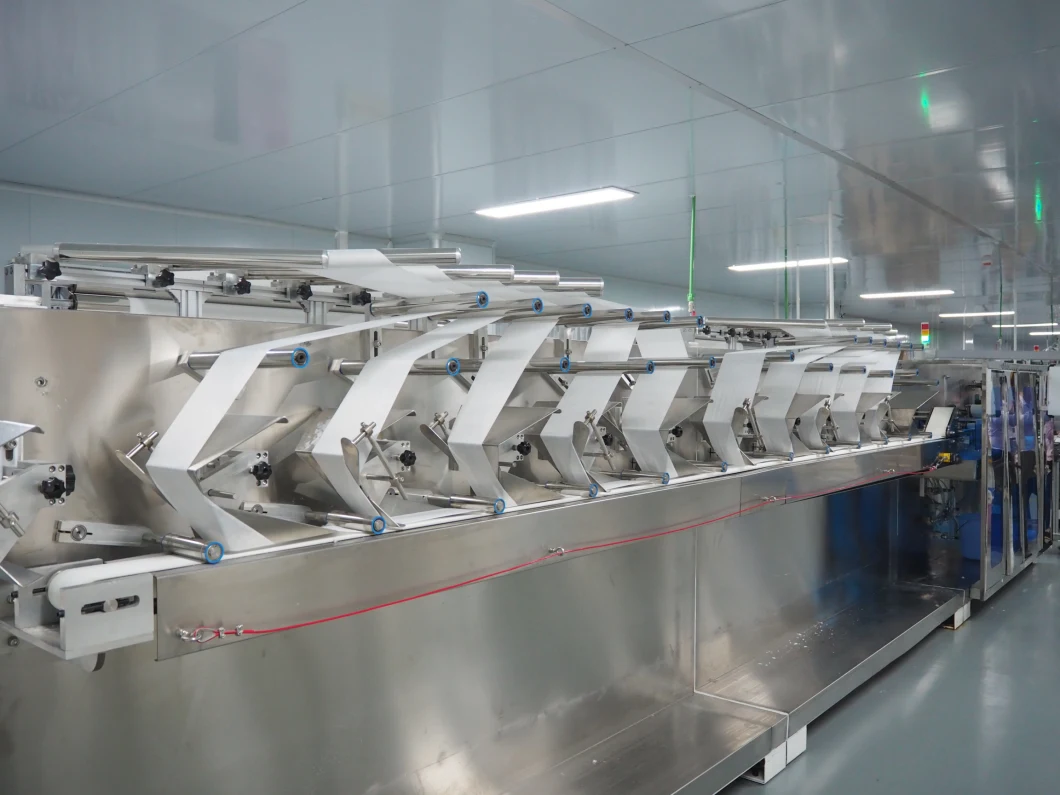 De Chinese Natte Vervaardigings Volledige Automatische 10-30 PCS/Pack Hoge snelheid veegt het Maken van Machine af