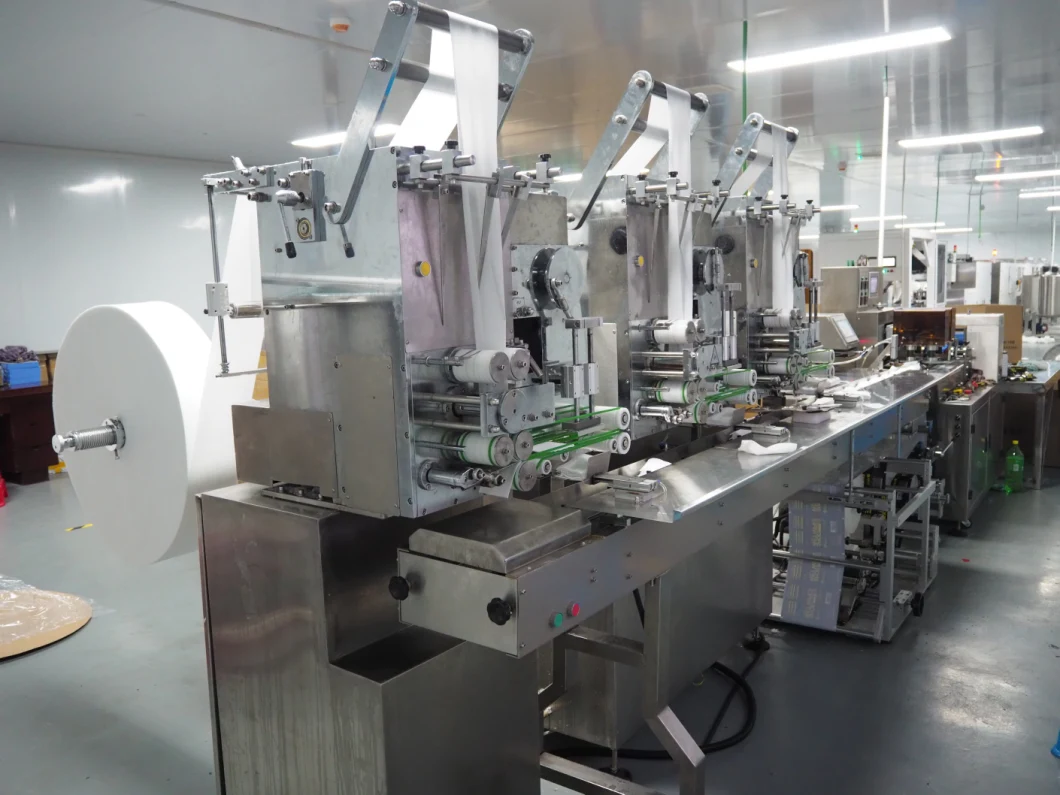 Natte het Hoge rendement Volledige Automatische Enige Stuk van de fabrieks veegt het Directe Verkoop Makende en Verpakkende Machine af