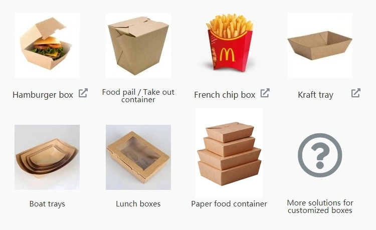 De Doos die van de hamburgerlunch Machine vormen 0