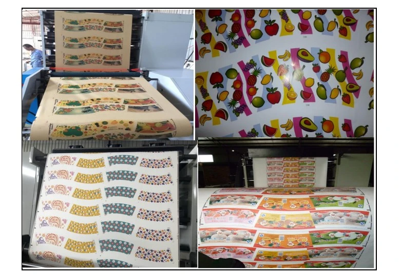 Sticker Label Flexodrukmachine 1300 mm met Ce-certificaat 5 kleuren rolpapier 5