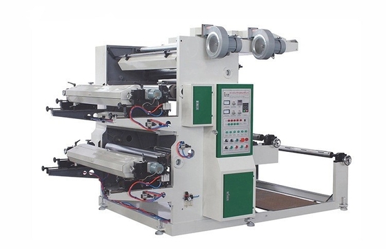 2 de Drukmachine van kleurenflexo voor Flexibele Letterzetselpers, van de Kleuren niet Geweven Flexo van 90m/Min 2 de Drukmachine