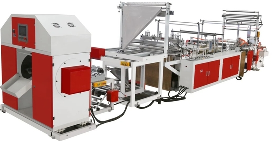 Hoge snelheidsldpe HDPE Zak die Machine met de Plastic Vuilniszak maken die van Omschakelaarsmotor#biodegradable Machine 380V 220V maken