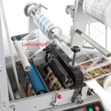 De Drukmachine van Flexo van het hoge snelheidsetiket, Anilox-Rol, de Droger van IRL, de Machine van de het Etiketdruk van 220V Flexo 380V met UVvernis