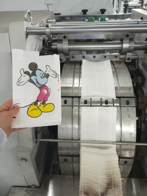 Gedrukt Webdocument om Bodemdocument te regelen Zak die Machine maken