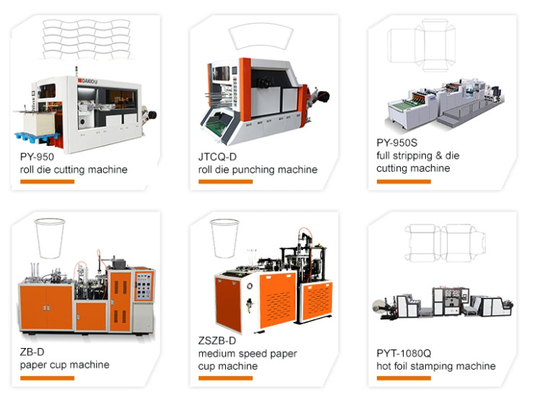70-100PCS/Min Speed Paper Cup Machine met Ce-Certificaat