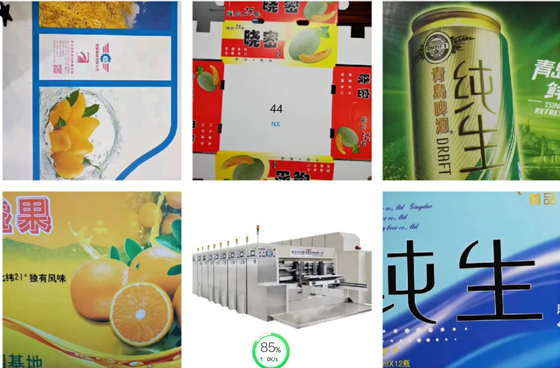 5 het Document van Flexography van de kleuren Vacuümoverdracht Vakje Druk die Machine inlassen