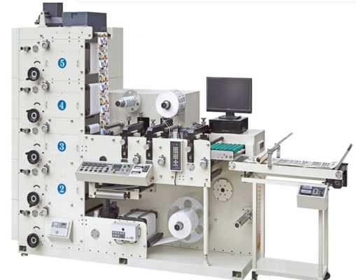 Sticker Label Flexodrukmachine 1300 mm met Ce-certificaat 5 kleuren rolpapier