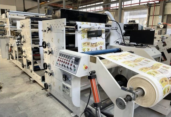 Sticker Label Flexodrukmachine 1300 mm met Ce-certificaat 5 kleuren rolpapier