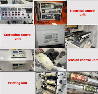 Sticker Label Flexodrukmachine 1300 mm met Ce-certificaat 5 kleuren rolpapier