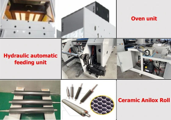 Sticker Label Flexodrukmachine 1300 mm met Ce-certificaat 5 kleuren rolpapier