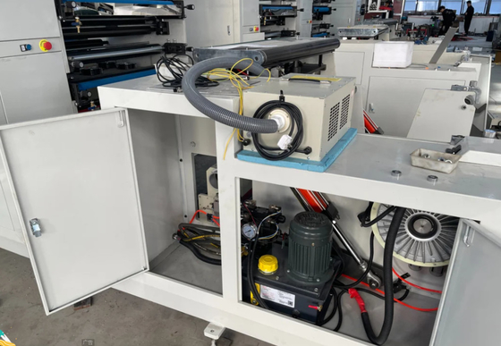 1 kleur Rol Papier Sticker Label Flexo Drukmachine Gebruik IR Droger En Inkt Oplosmiddel