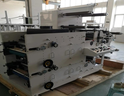 1 kleur Rol Papier Sticker Label Flexo Drukmachine Gebruik IR Droger En Inkt Oplosmiddel