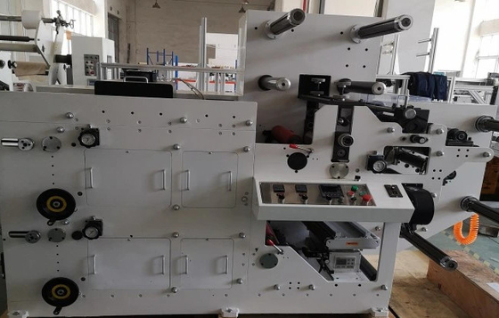 1 kleur Rol Papier Sticker Label Flexo Drukmachine Gebruik IR Droger En Inkt Oplosmiddel