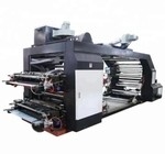 Hoge snelheids 4-kleur Flexo-Drukmachine voor Document Bags#Roll om Document de Kleuren van de de Drukmachine 60m/Min 4 van Flexo te rollen