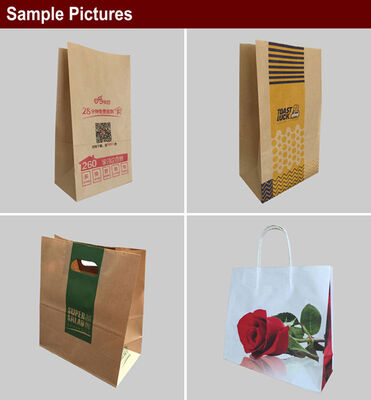 Snelheid 60pcsmin Kraft papierzak maken apparatuur met inbegrip van papierrol Breedte 8601260mm Ontworpen voor de productie van duurzame zakken