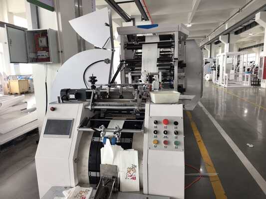 CMYK Flexo Printer Papieren Boodschappentas Machine 50Hz 60Hz Voeding Totaal Vermogen 15 KW Geschikt voor Grootschalige Verpakking