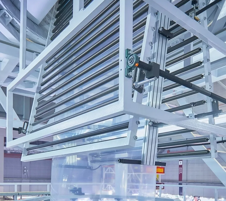 Filmdikte 0,004 tot 0,1 mm Flexibel filmextrusiesysteem met extrusiecapaciteit van 100 tot 500 kg per uur voor filmproductielijnen