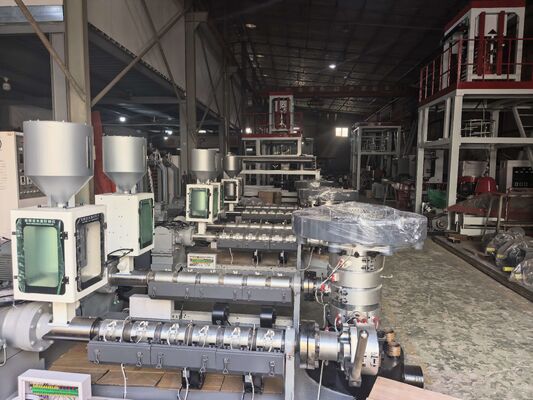 PLC-toetsschermbesturingssysteem Polyethyleen film extruderapparatuur met 80-180 mm matraskop