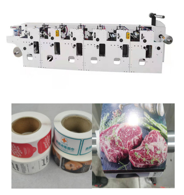 De Machine van de Flexodruk voor Etiketten &amp; Document Plastic Broodjes: HJ 6-520 UV met 1/6 breedte van de Fabrieksprices#50-520mm Druk