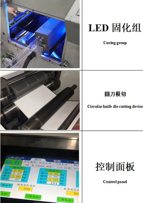 De Machine van de Flexodruk voor Etiketten &amp; Document Plastic Broodjes: HJ 6-520 UV met 1/6 breedte van de Fabrieksprices#50-520mm Druk