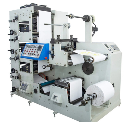 Narrow Web Flexodruk | 50m/min | 320 mm breedte, 4,8 m * 3,2 m * 2,8 m afmetingen (l * b * h), 5000 kg gewicht