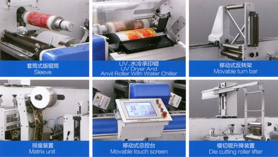 Automatische Digitale Flexo-Drukmachine voor Document 4 van pvc BOPP CPP het Document van het 6 Kleurenpolytheen Kopdocument Zak