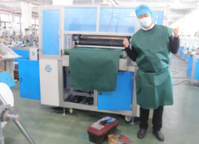 PE volledig Automatische Chirurgische Toga die Machinecpe 40-160 PCs/Min maken