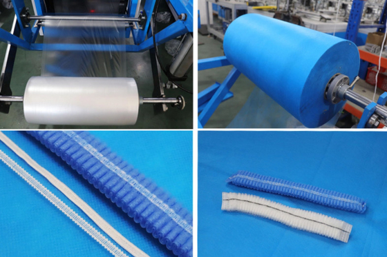 180-210 de Machine 380V 220V van PCs Min Bouffant Disposable Cap Making
