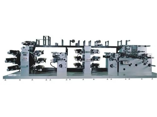Economie 6 de Drukmachine van Flexo van de Kleuren Centrale Trommel voor Film/Koppen/Luiers, Centrale de Drukmachine van Trommel niet Geweven Flexo