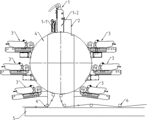 Economie 6 de Drukmachine van Flexo van de Kleuren Centrale Trommel voor Film/Koppen/Luiers, Centrale de Drukmachine van Trommel niet Geweven Flexo