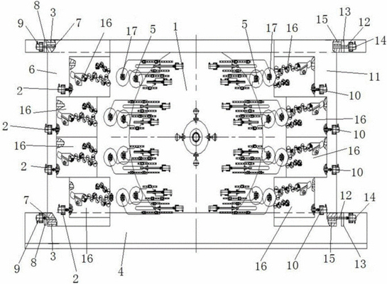 De niet Geweven de Drukmachine van 4 Kleurenflexo (Centraal Trommeltype) 200m/Min, 4 kleurt niet Geweven Flexo-Drukmachine 8 Kleuren