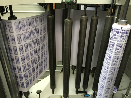 8 de Drukmachine 6 van kleuren Plastic Flexo Kleuren Centrale Trommel
