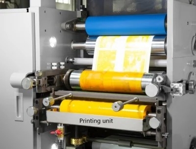 Broodje om Document de Drukmachine van Kopflexo te rollen