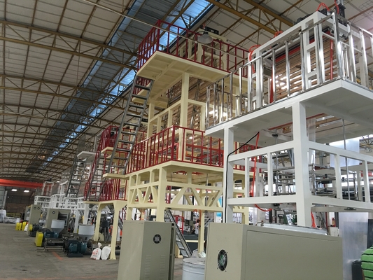 PApe de Nylon Uitdrijving Geblazen Dubbele Schroef van de Filmmachine