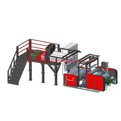 PE van de de Laaglldpe MLDPE Lijm van ABA Blown Film Extruder Machine 2-3