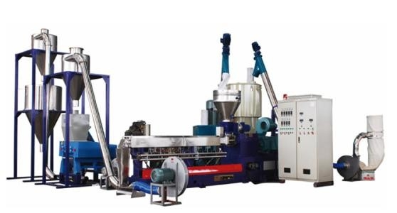 HDPE van de de Extrudermachine van de afval Plastic Film LDPE pp Jumbo Geweven Zakkenpet-folie