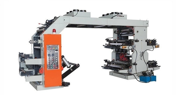 De nieuwe 4+0/3+1/2+2 niet Geweven de Drukmachinery#90m/Min Paper Flexo Printing Machine 380V 4 Kleur van Stoffenflexo voor niet weefde