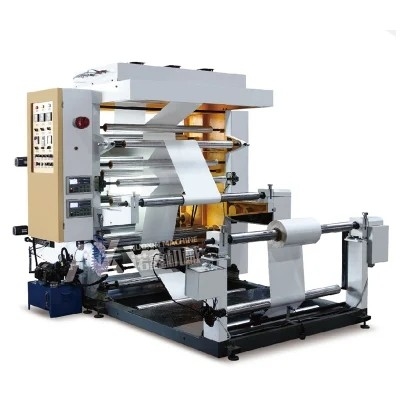 4 van de Folieflexo van kleurenalumnium de Drukmachine, Hoge snelheid 200m/min, van de de bloemzak van 4 kleurenflexo nylon de drukmachine/document