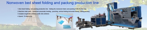 0-100m/Min Disposable Bed Sheet Making-Machine 5003000mm