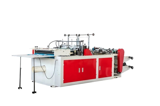 Automatische de Boogzak die van pvc &amp; PE Machine#120*2-PCs/min Speed#100-450mm-Zakwidth#10-100um Materiële dikte veroorzaken