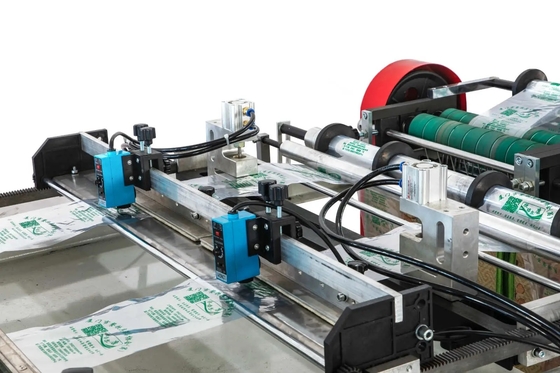 Automatische de Boogzak die van pvc &amp; PE Machine#120*2-PCs/min Speed#100-450mm-Zakwidth#10-100um Materiële dikte veroorzaken