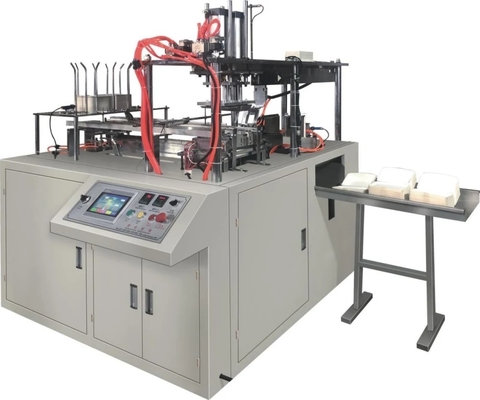 Hoge efficiëntie pneumatische papieren draagtas die machine maakt # 20-35 m / min (afhankelijk van het uiterlijk van de papieren doos) Productiesnelheid