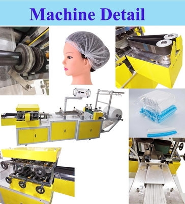 Stofdichte Beschikbare Chirurgische Toga die tot Machine maken 150-200 PCs Min Bouffant Cap Making Machine