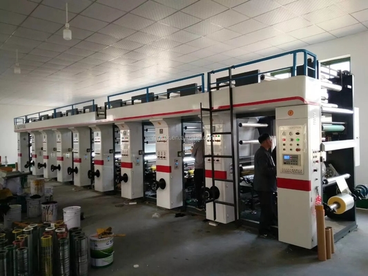 BOPP-van de de Drukmachine van de Hoge snelheidsrotogravure de Automatische Multikleur