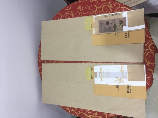 De luxe drukte de Zakjuwelen van het Handvat Vetvrije Papier Vetvrije Verpakking