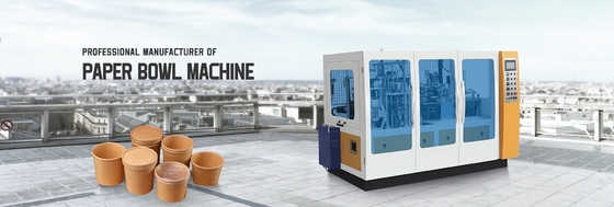 Het Document van 150 Mm Kraftpapier Kom Machine 90 PCs vormen/Min Double-Met een laag bedekt PE die