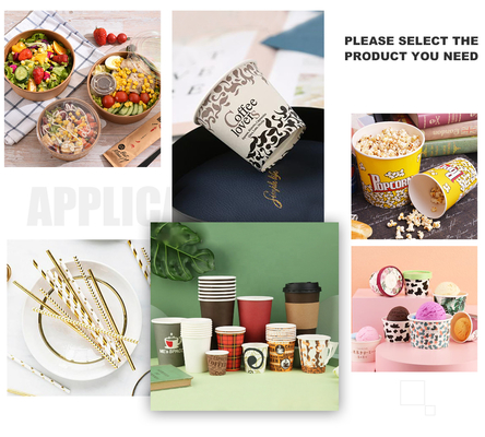 Het Document van 150 Mm Kraftpapier Kom Machine 90 PCs vormen/Min Double-Met een laag bedekt PE die