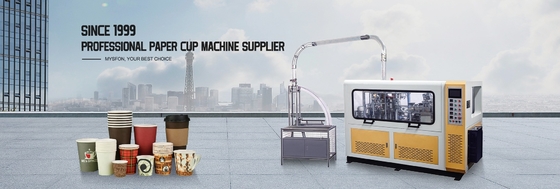 Het Document van 150 Mm Kraftpapier Kom Machine 90 PCs vormen/Min Double-Met een laag bedekt PE die